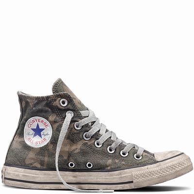 Converse Chuck Taylor All Star Ltd Smoke In High Tops Mens - Green/Green/White Shoes (424PADKR)